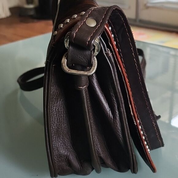 American West Genuine Leather and Cowhide Bag - Picture 6 of 12